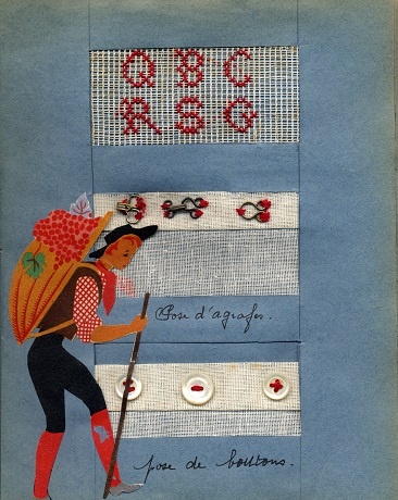 Cahier de couture 1952 (collection musée de l'école de bothoa)